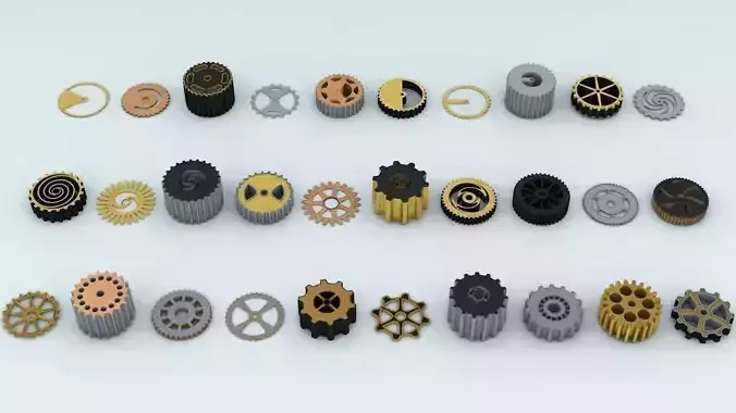 Steampunk Cogwheels Pack 