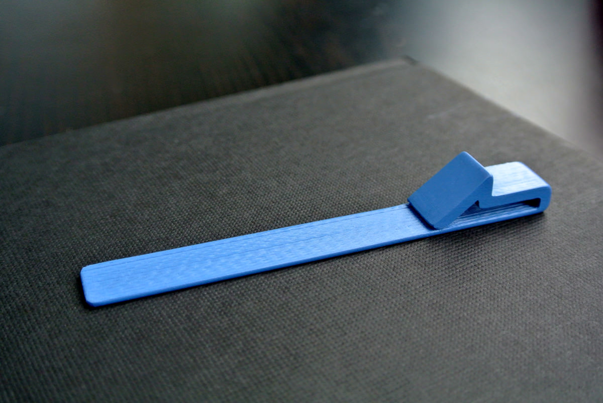 Bookmark plastic clip Free 3D print model_3