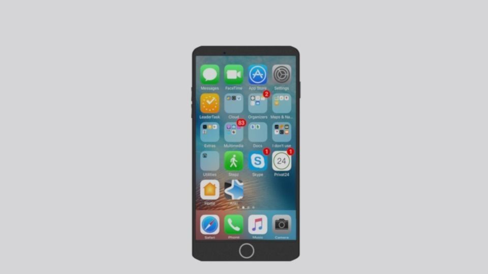 low- poly iPhone 7  Low-poly 3D model_2
