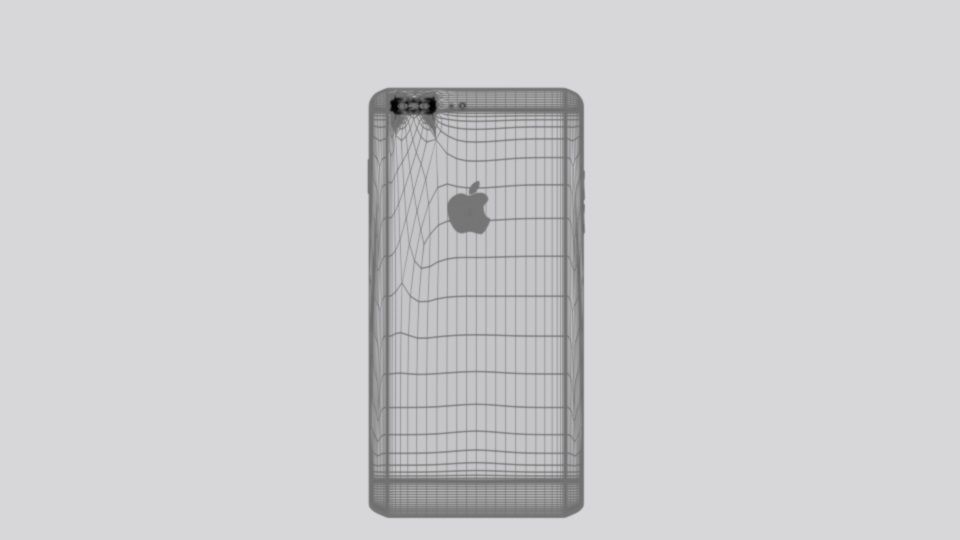 low- poly iPhone 7  Low-poly 3D model_5
