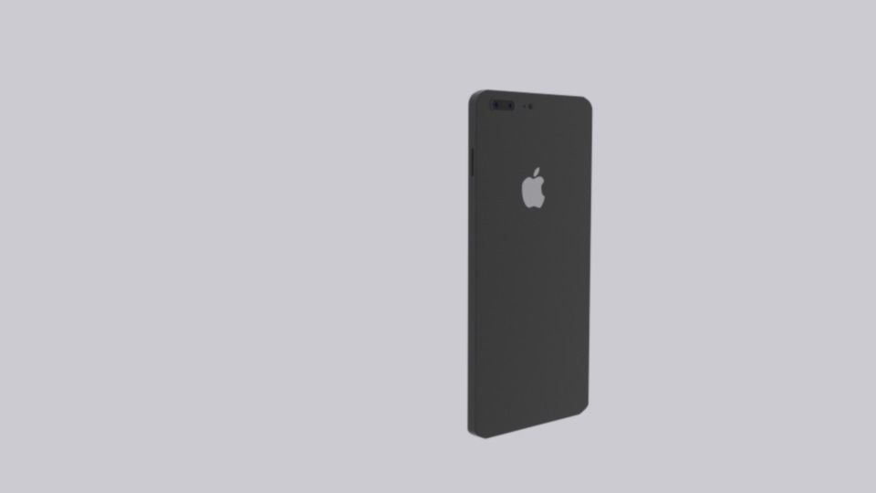 low- poly iPhone 7  Low-poly 3D model_4