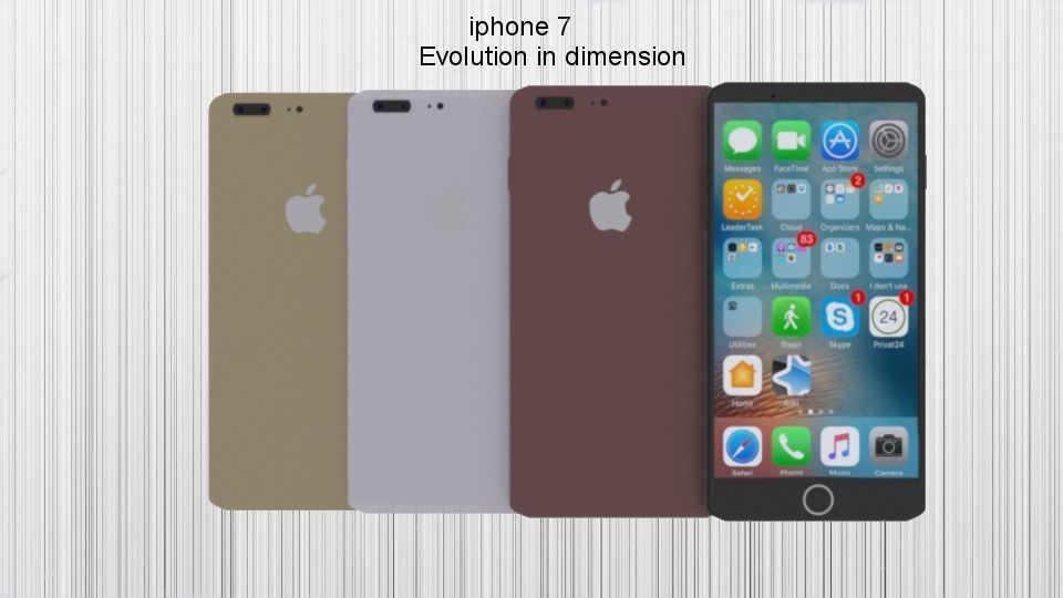 low- poly iPhone 7  Low-poly 3D model_0