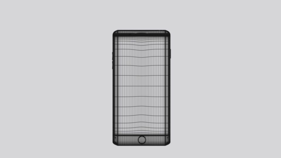 low- poly iPhone 7  Low-poly 3D model_3