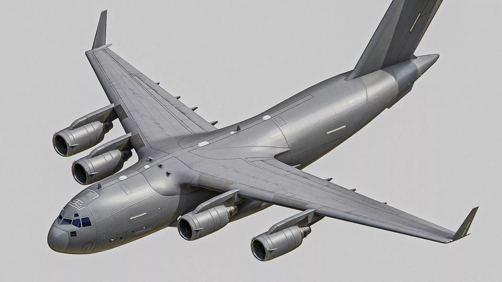 Boeing C17 Globemaster III Low-poly 3D model