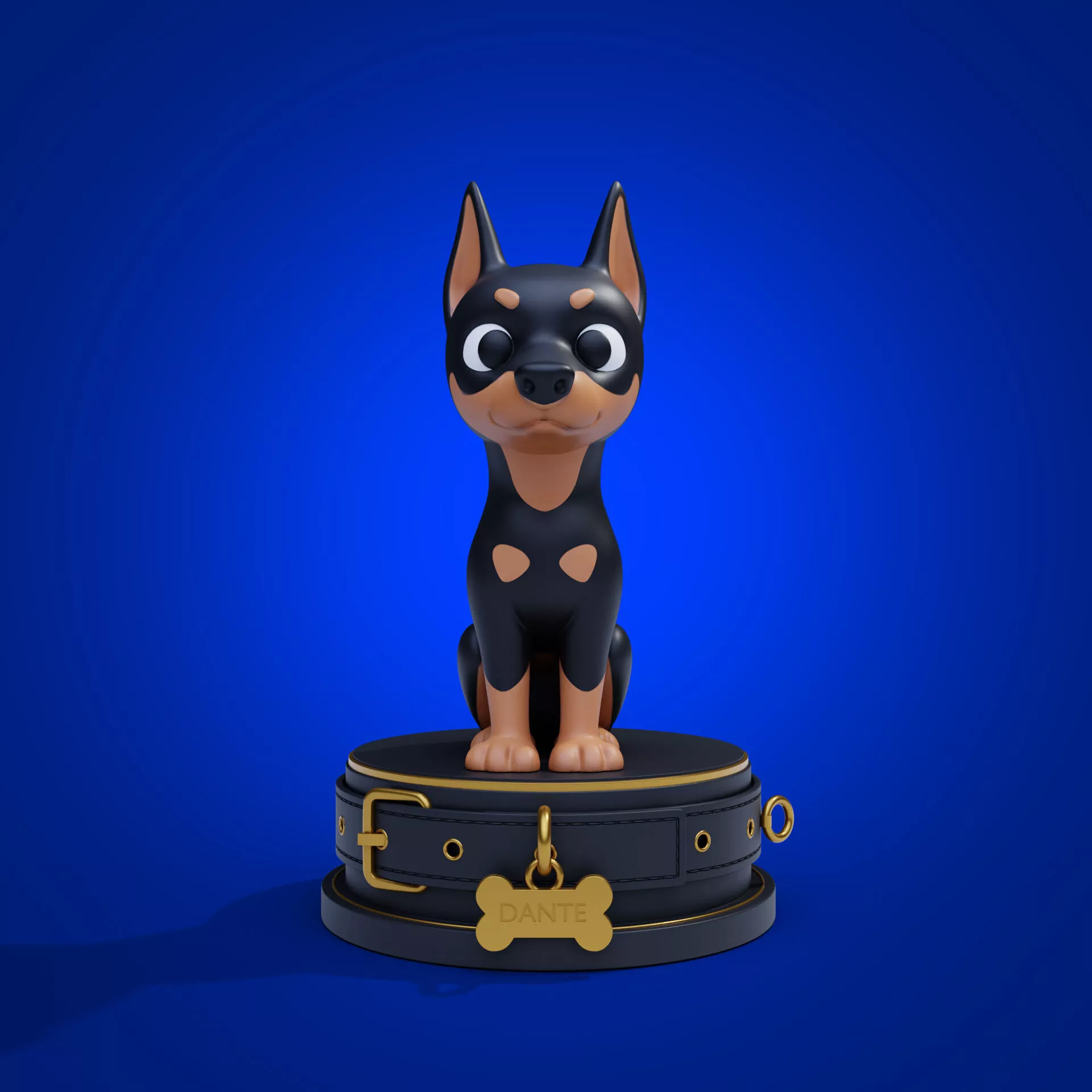 Dante dog 3D print model