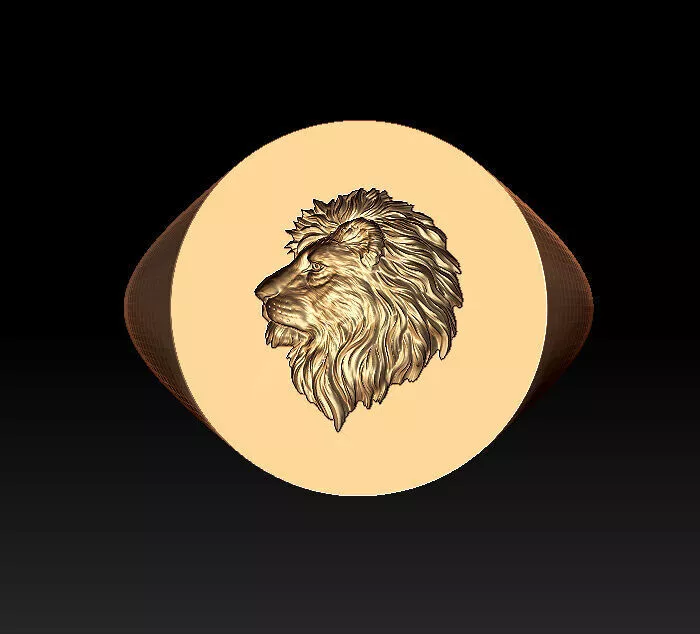 LION RING 3D print model