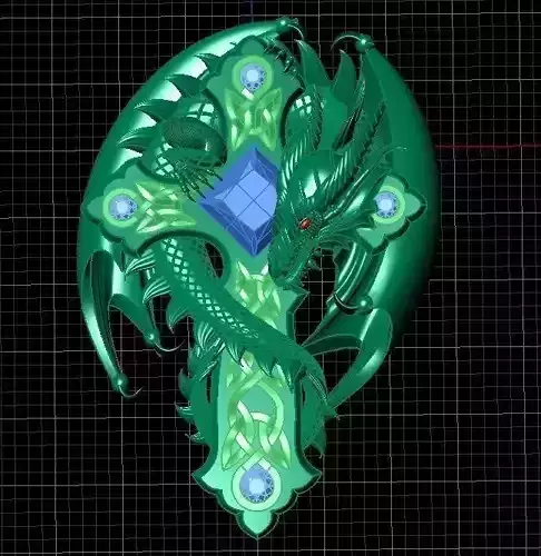 dragon sword pendant