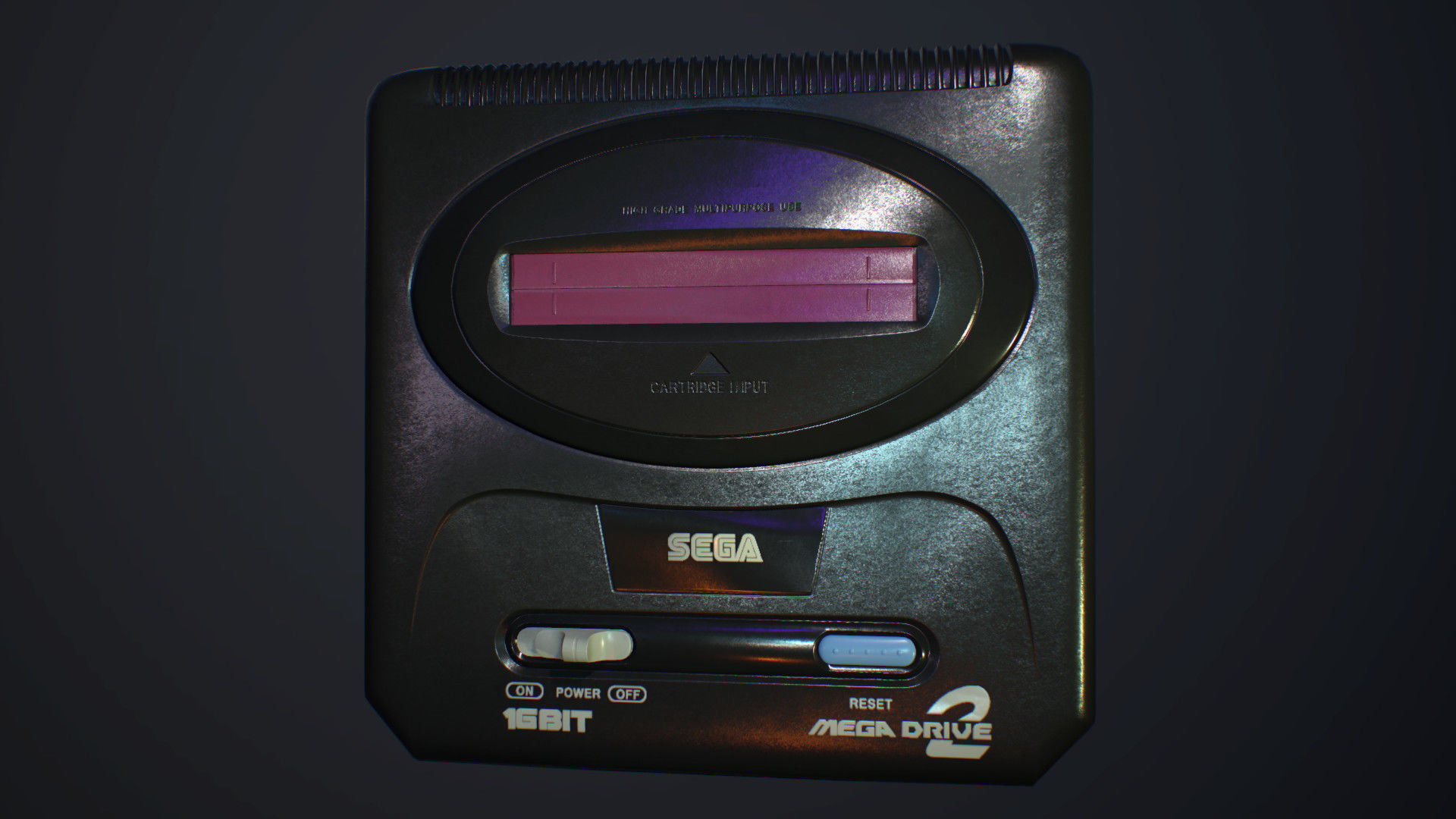Sega PBR textures model Low-poly 3D model