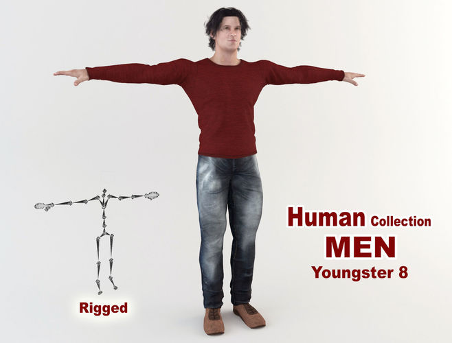 Youngster 8 man 3D model