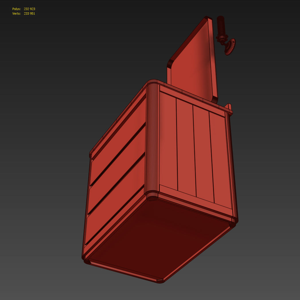 MARTENS SINGLE VANITY 3D model_11