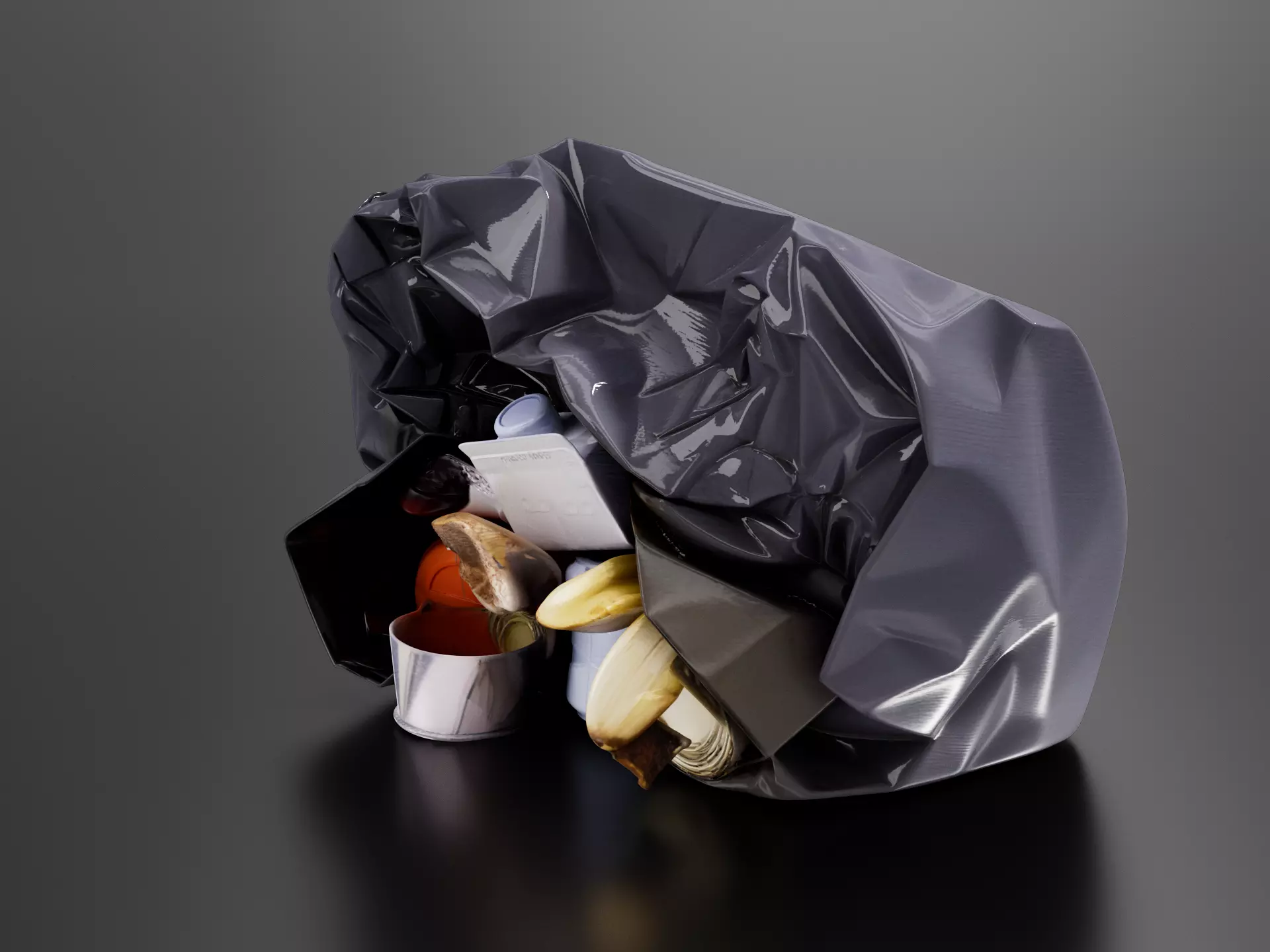 Garbage bag 07 3D print model