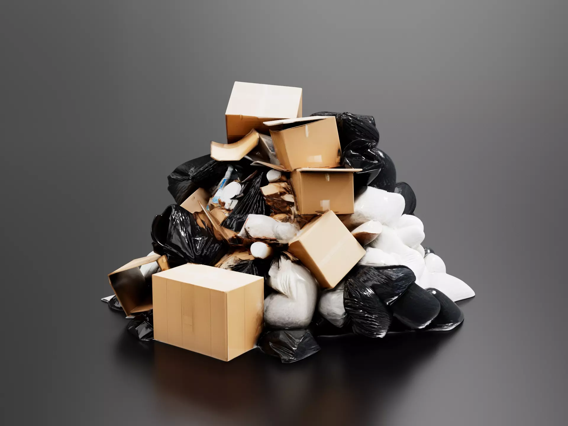 Garbage heap 03 3D print model