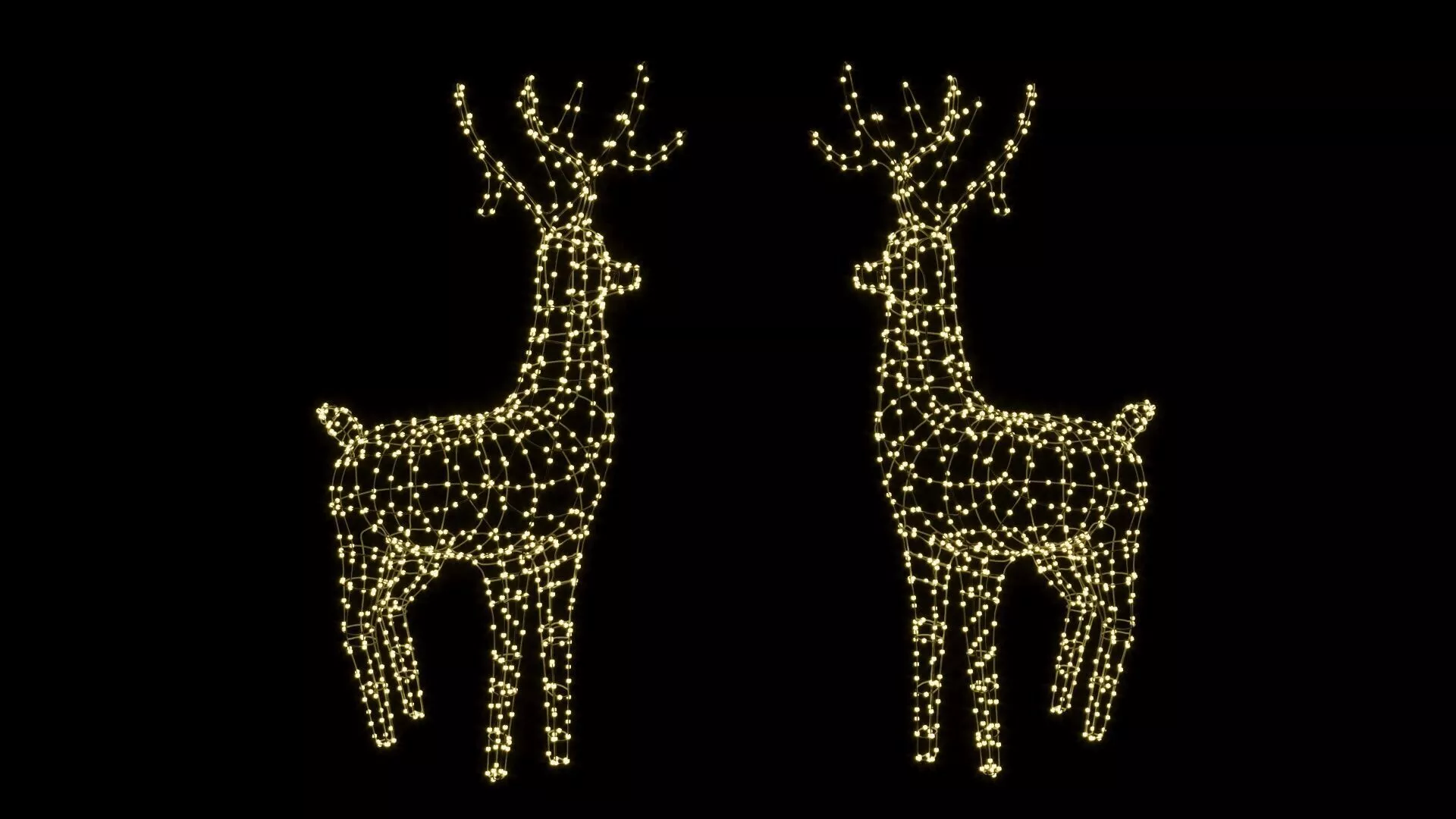 New Year Deer 3D model