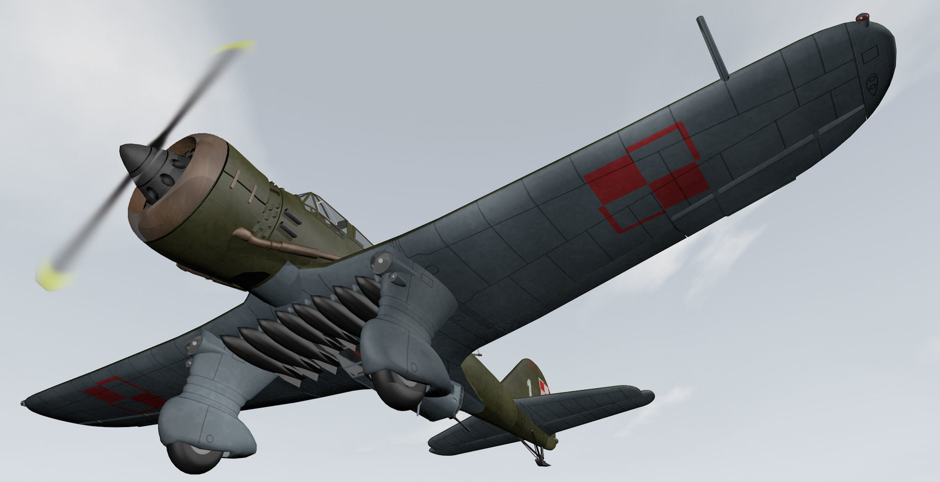 PZL P-23 Karas 3D model_5