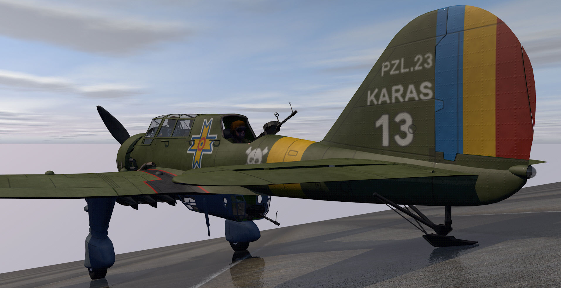 PZL P-23 Karas 3D model_3
