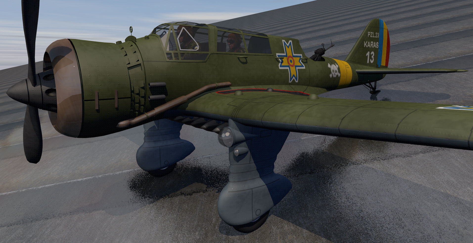 PZL P-23 Karas 3D model_7