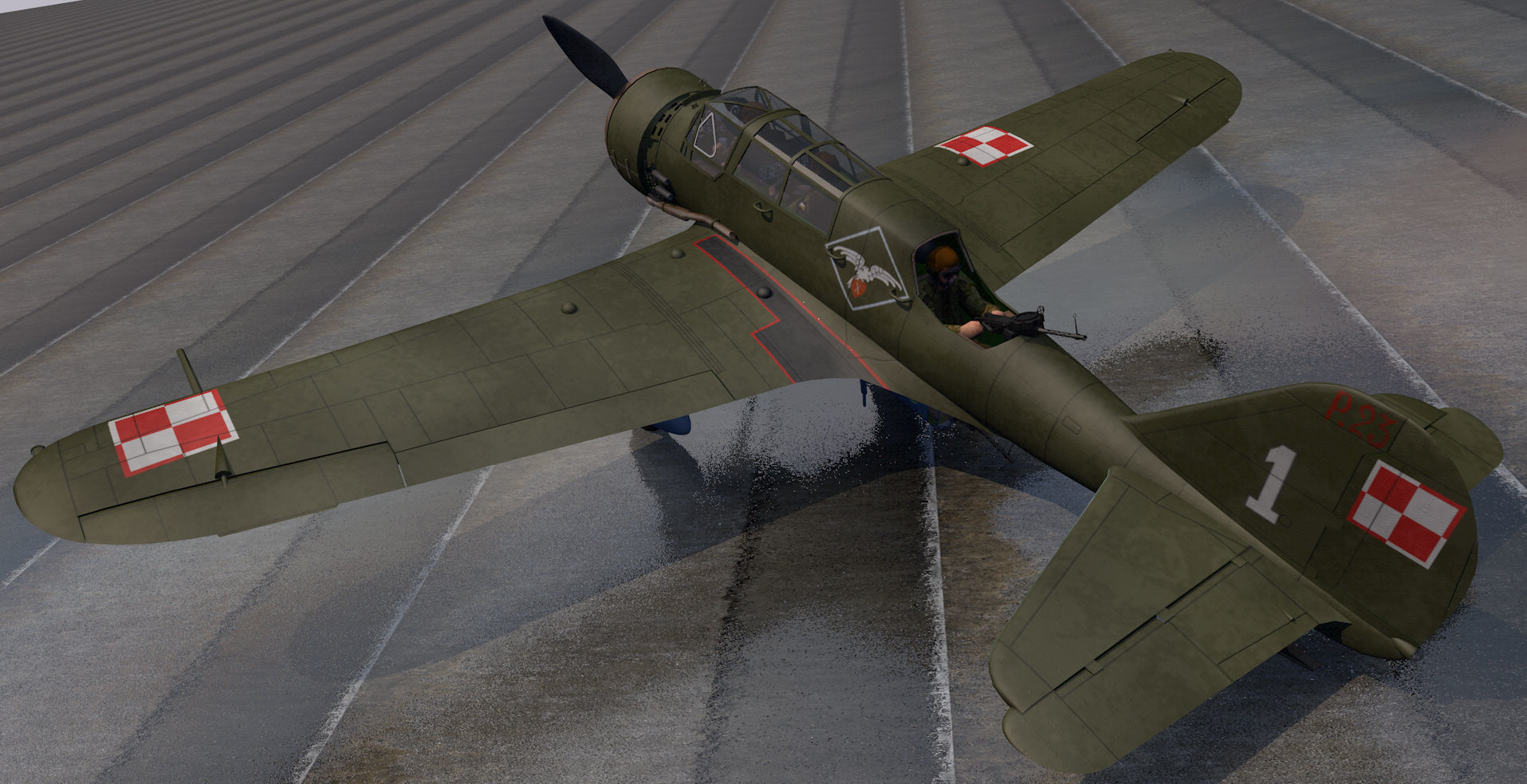 PZL P-23 Karas 3D model_8