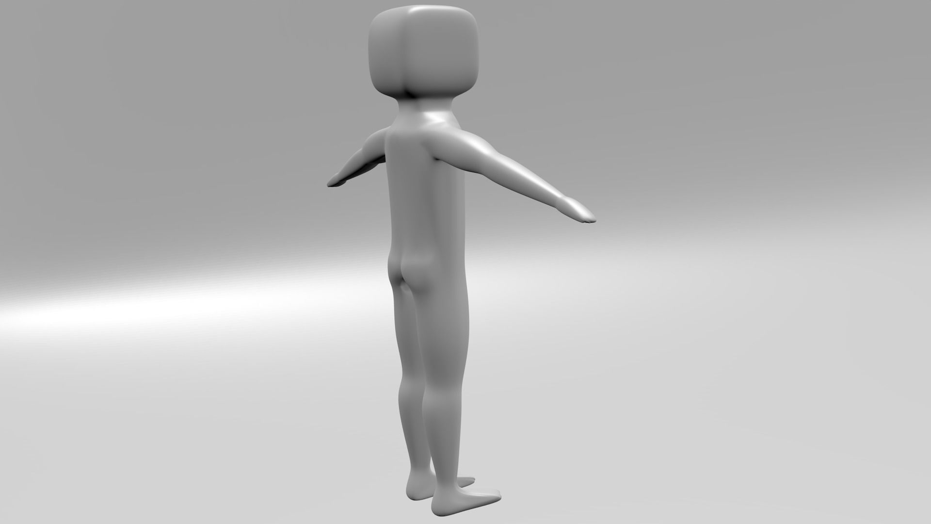 Low-poly Man human Low-poly 3D model_1