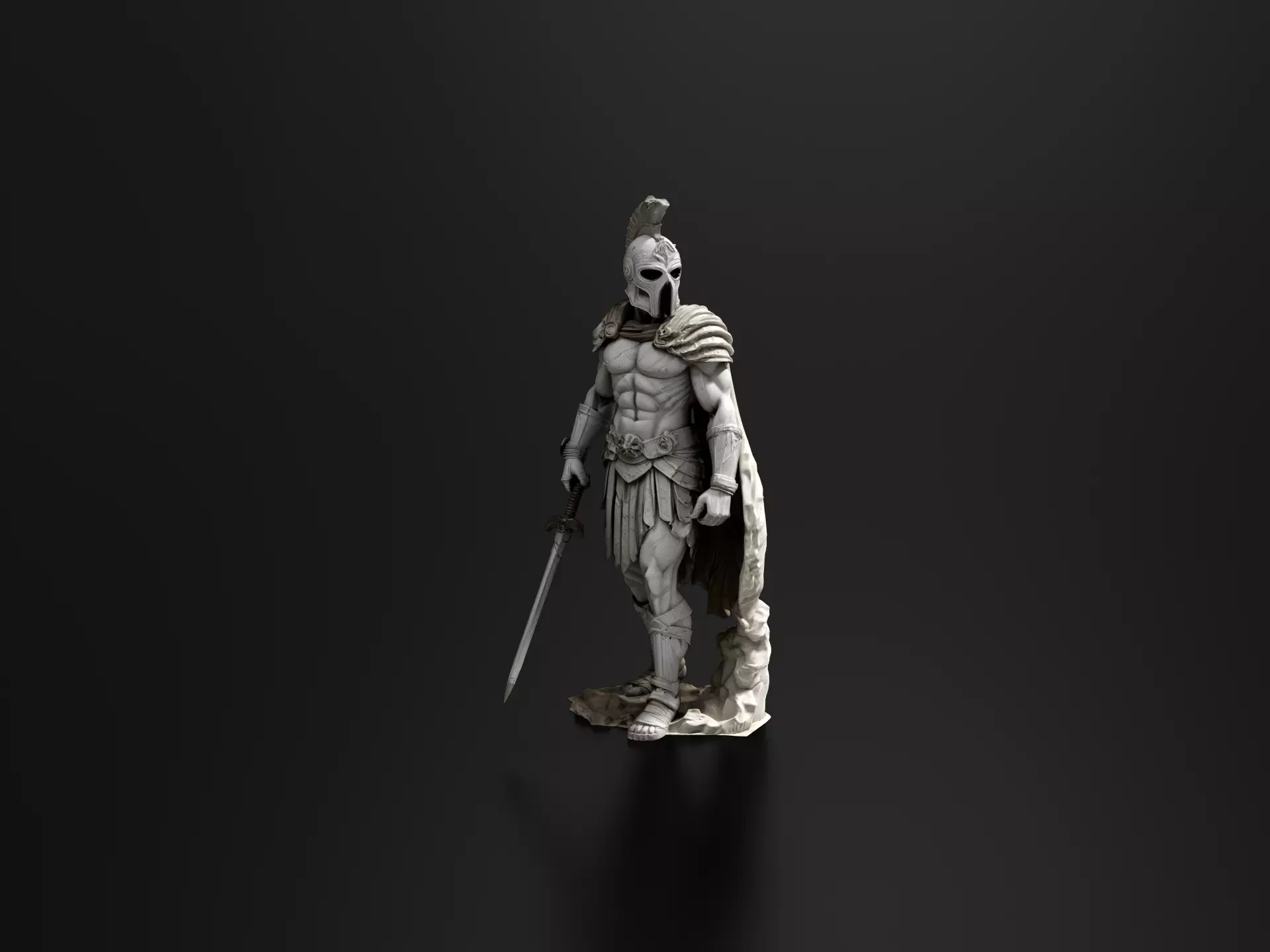 gladiator statue 3D print model