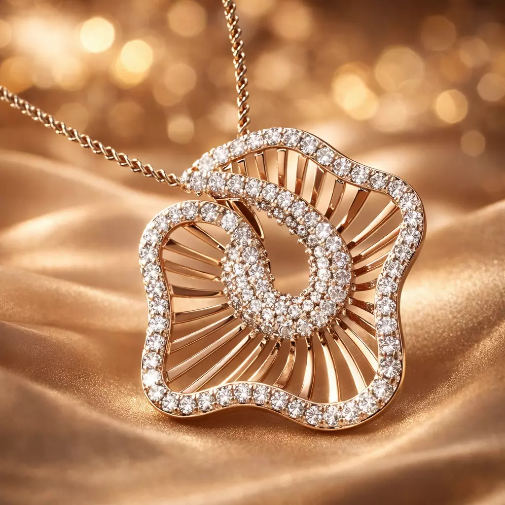 Pendant Luxury Jewelry Gold 3D print model