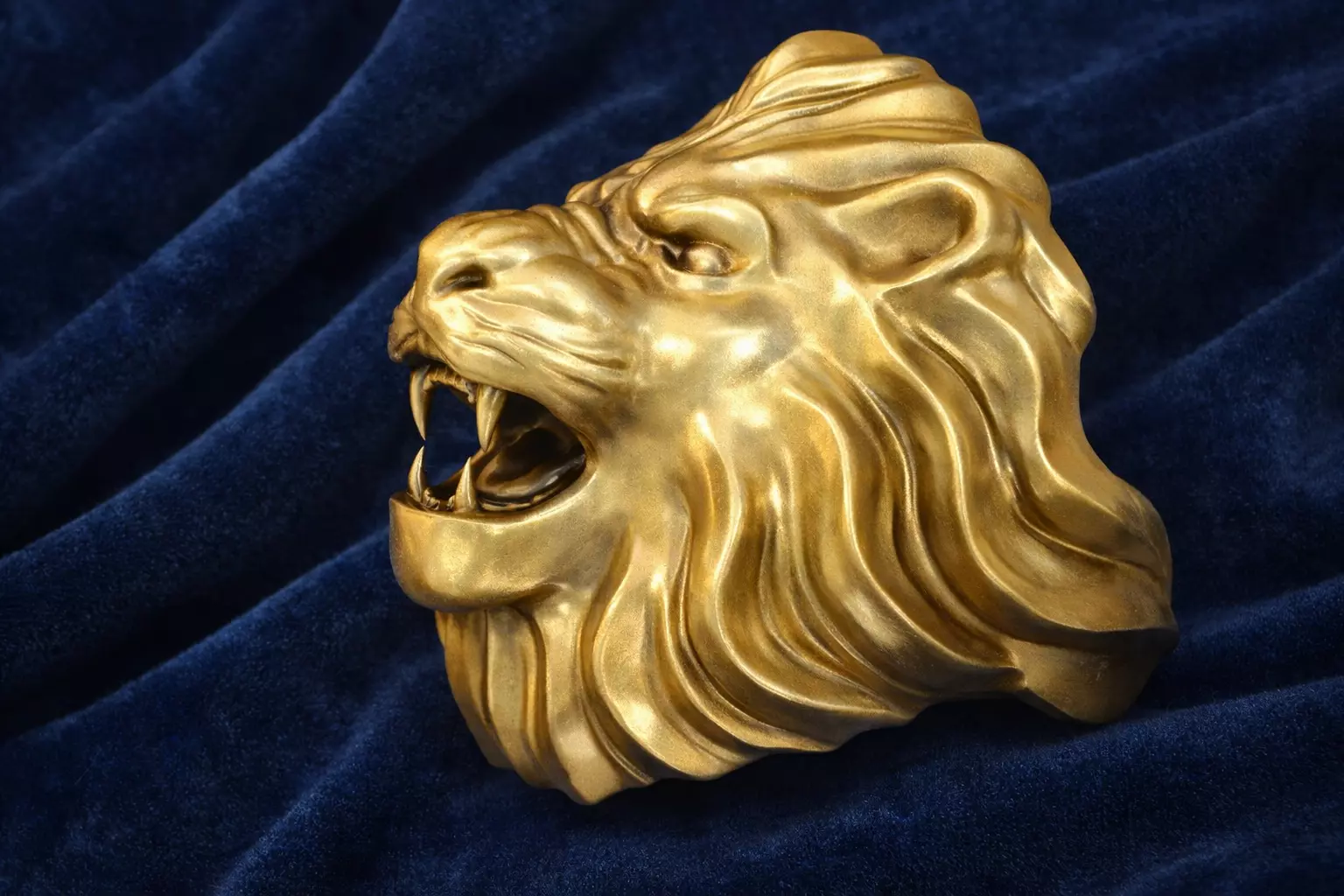 Lion Ring Luxury Jewelry Gold 3D print model