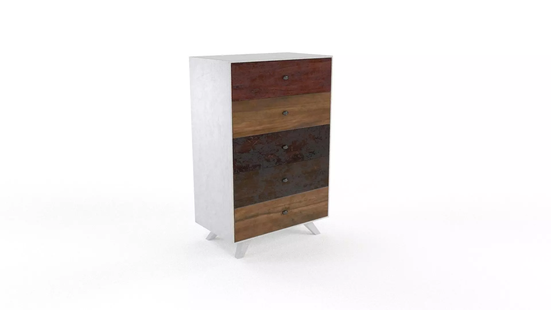 Upcycled Commode Cabinet Low-poly 3D model_0
