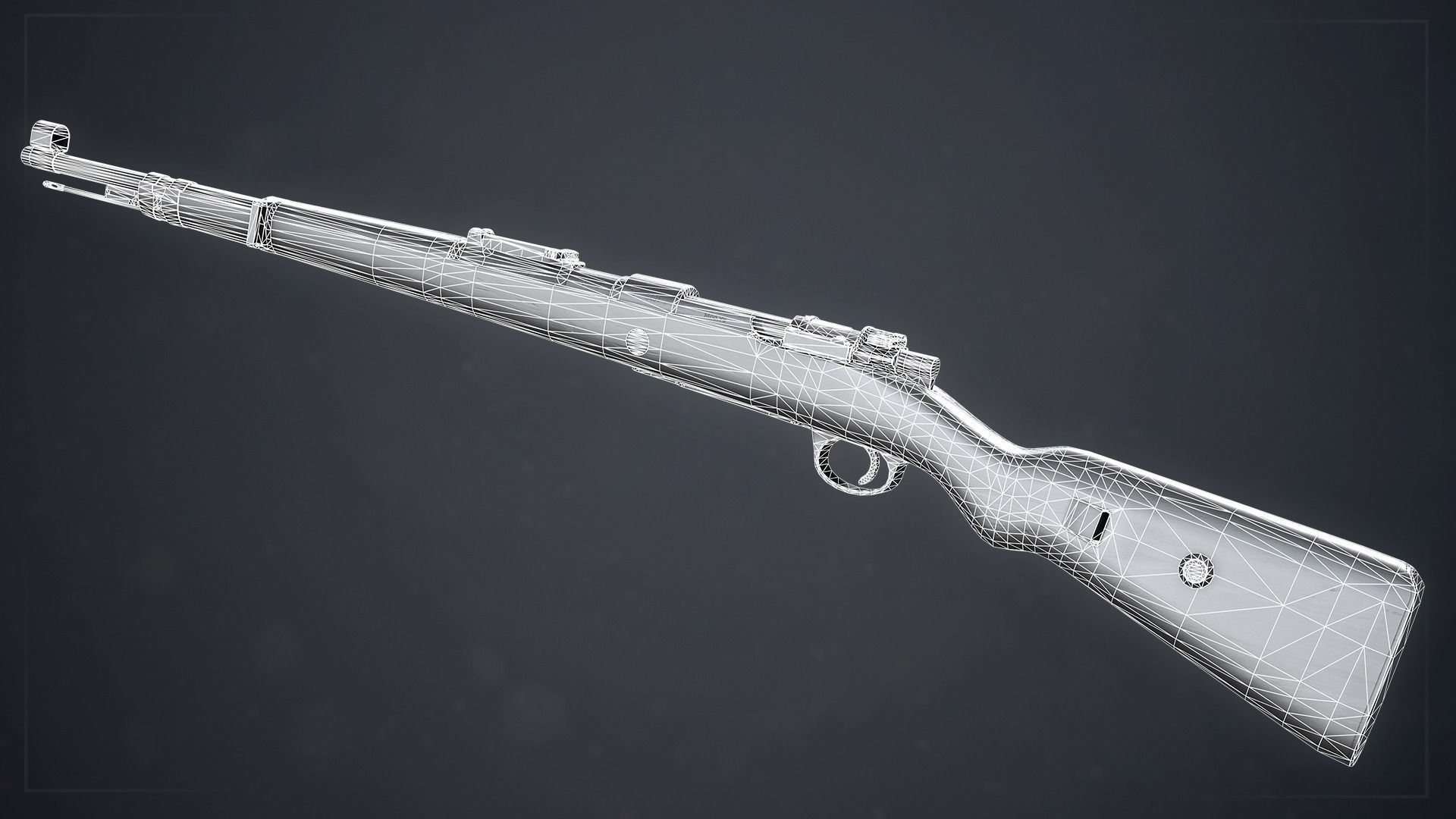 PBR Mauser Karabiner 98k Low-poly 3D model_10