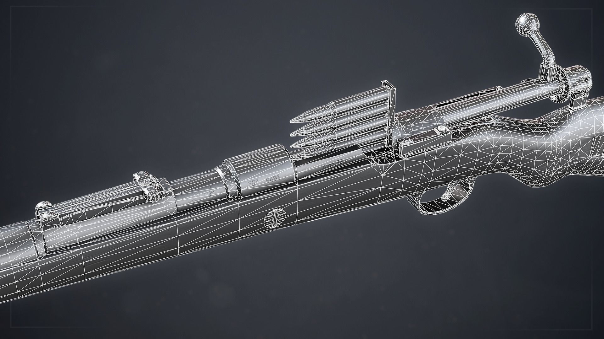 PBR Mauser Karabiner 98k Low-poly 3D model_11