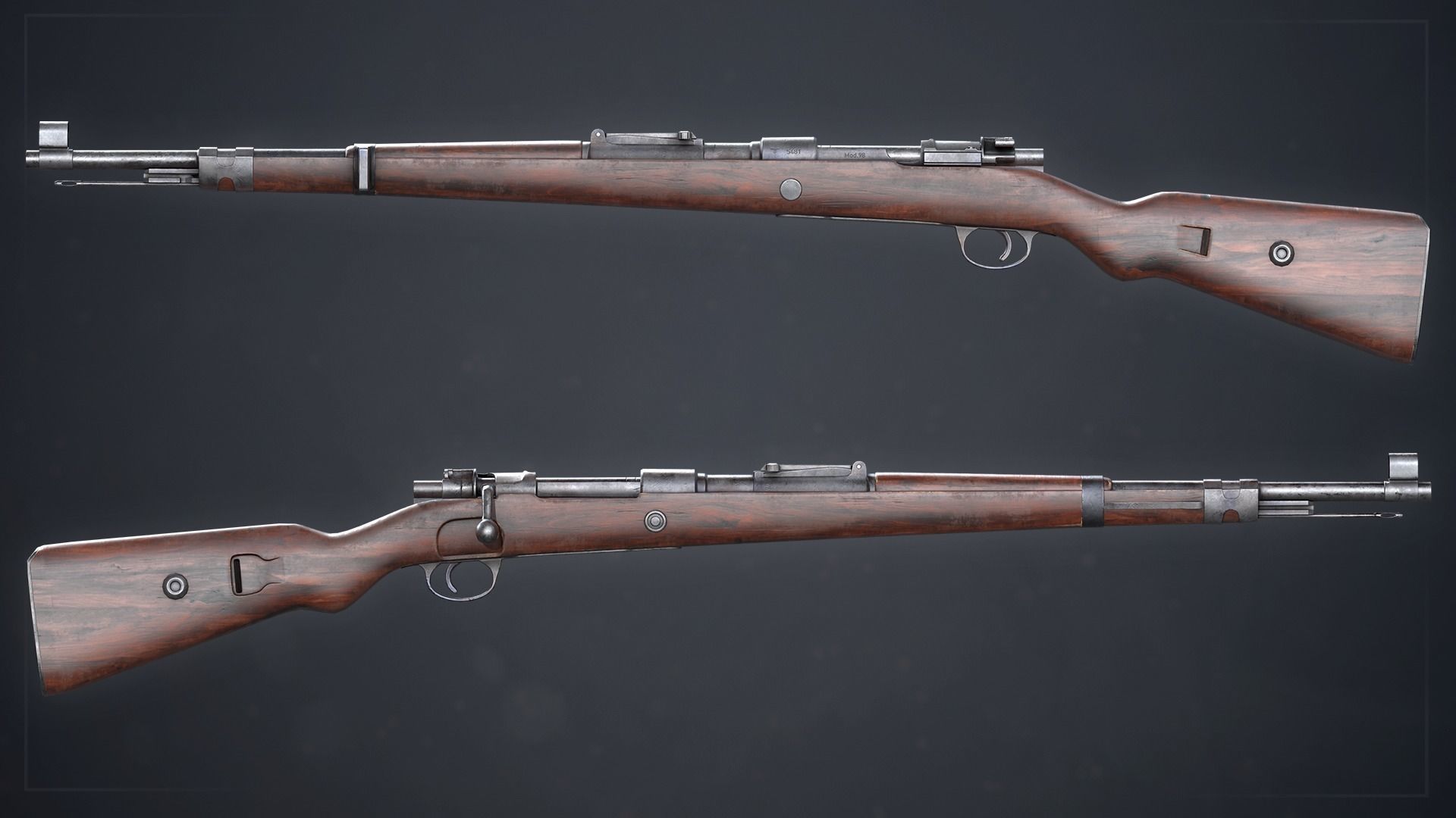 PBR Mauser Karabiner 98k Low-poly 3D model_3