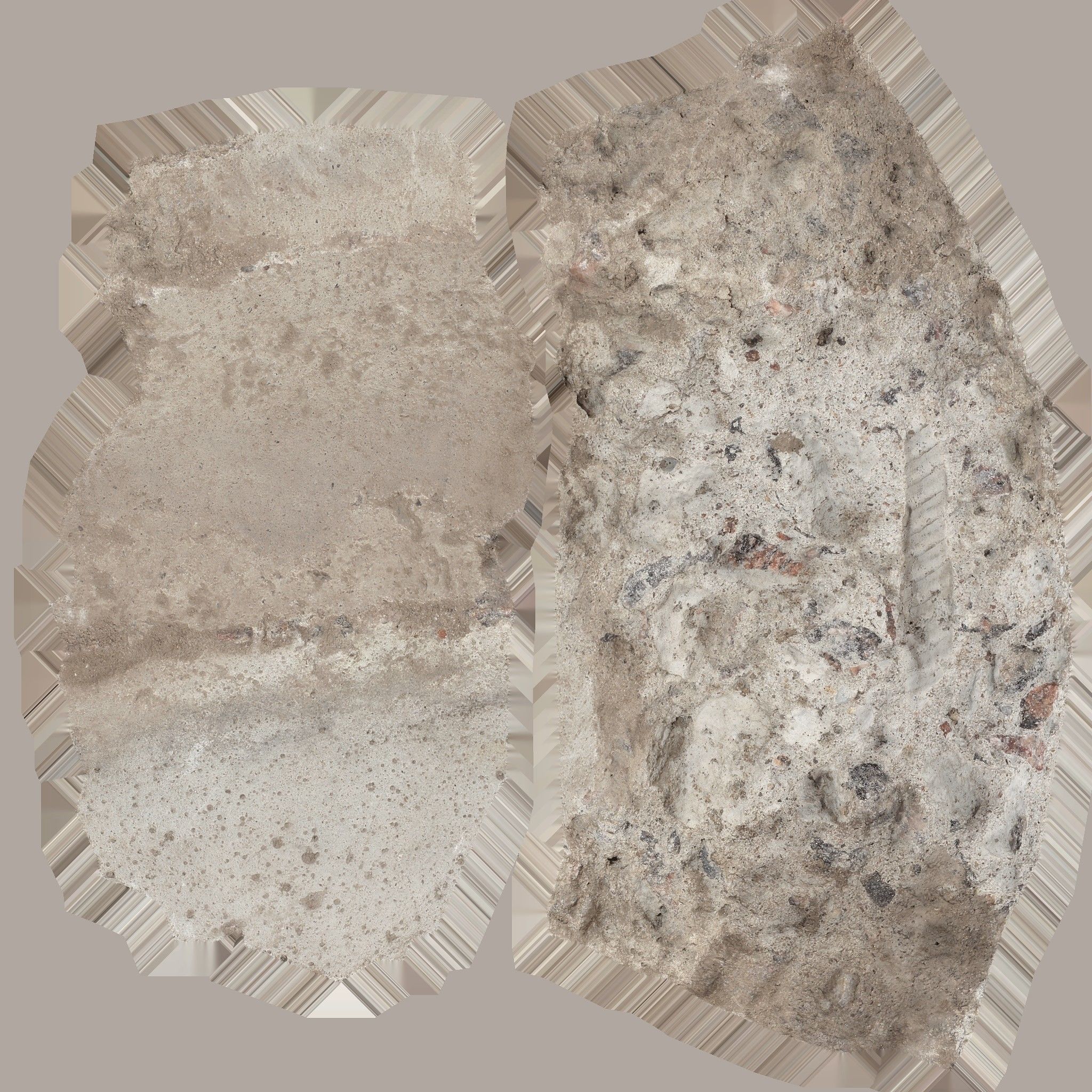 Small Concrete Debris Pack Low-poly 3D model_7