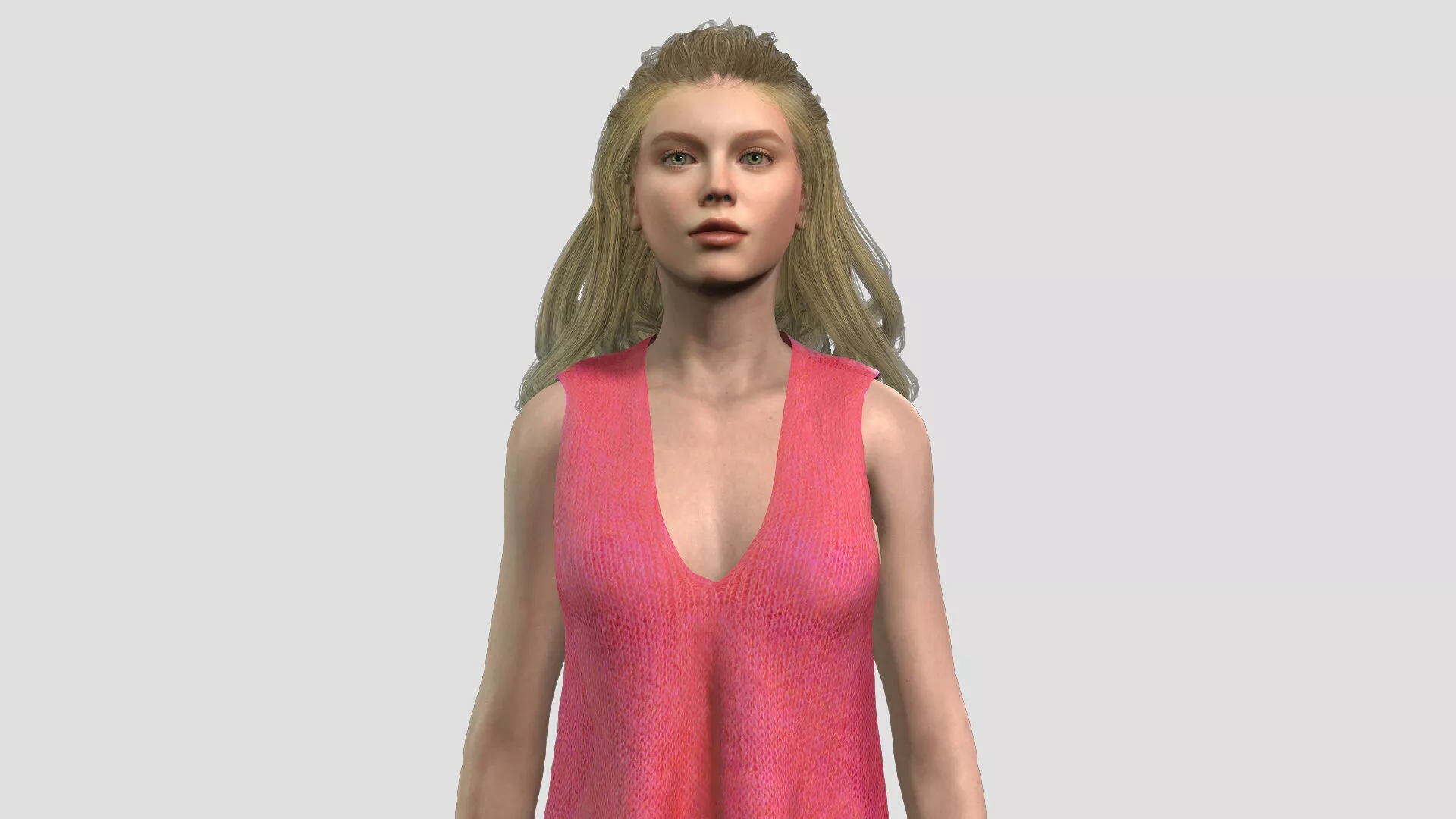 Stylish Woman Character 3D Model 3D model