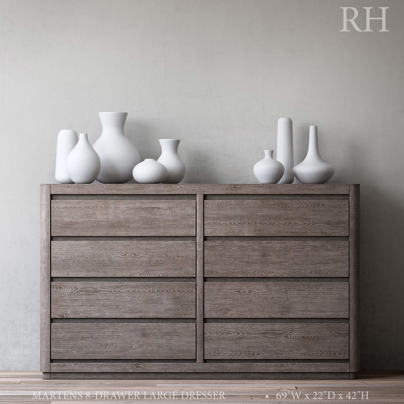 MARTENS 8-DRAWER LARGE DRESSER 3D model_1