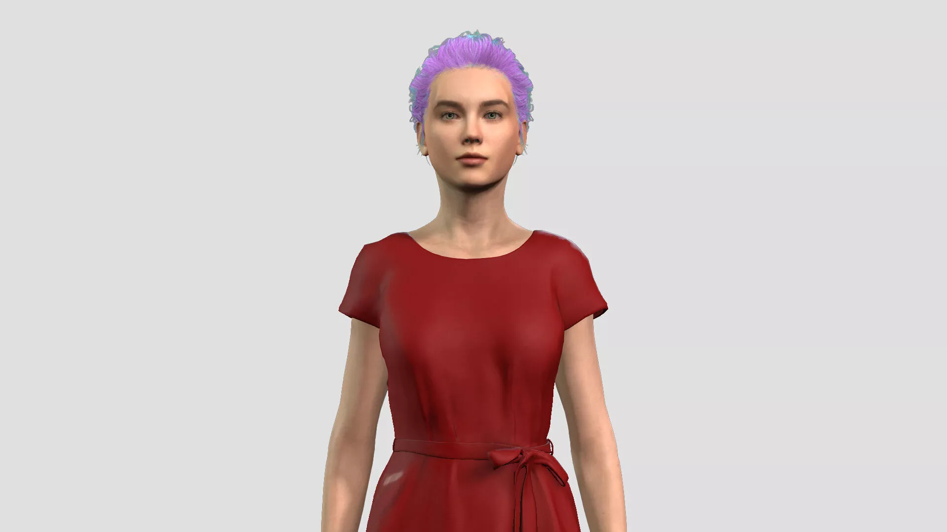 Stunning Woman Character Game Ready Asset 3D model