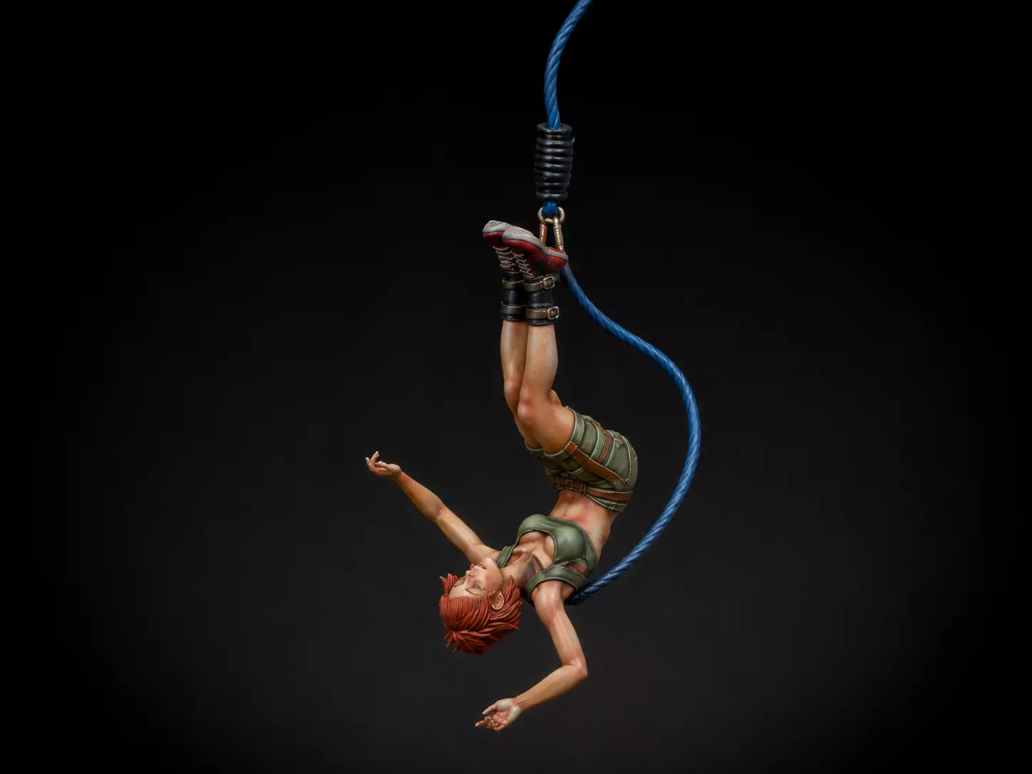 bungee jumping girl 4 3D print model
