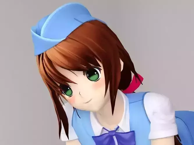 Karin anime girl pose 3