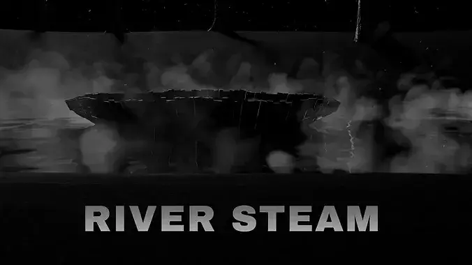 VDB River Steam - 200 Frames Fast and Loopable