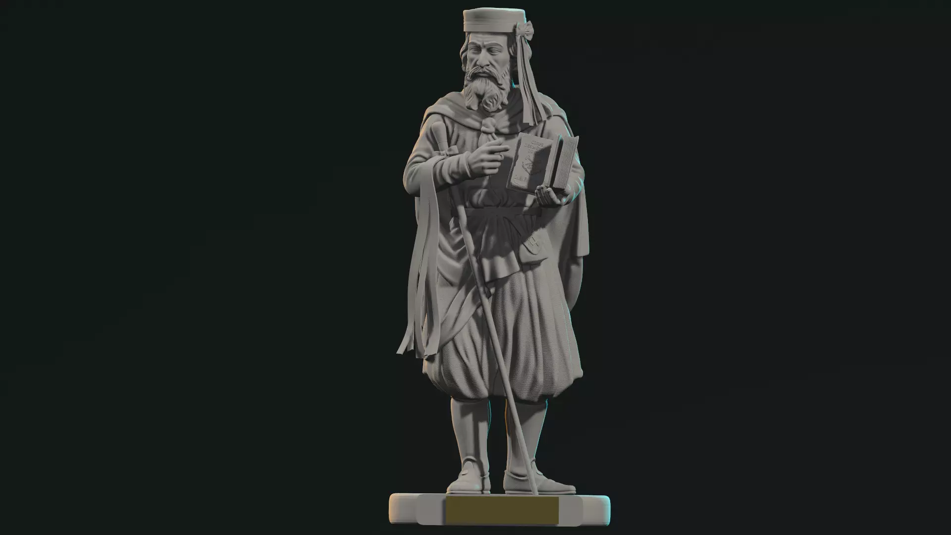 Maitre Jack fondateur des compagnon du devoir 3D print model
