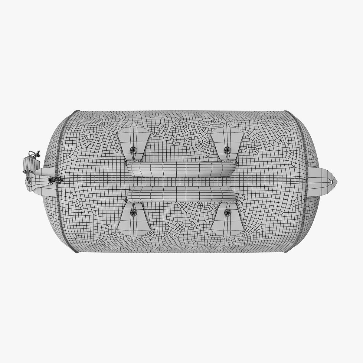 Louis Vuitton Speedy Bag Checker 3D model_13