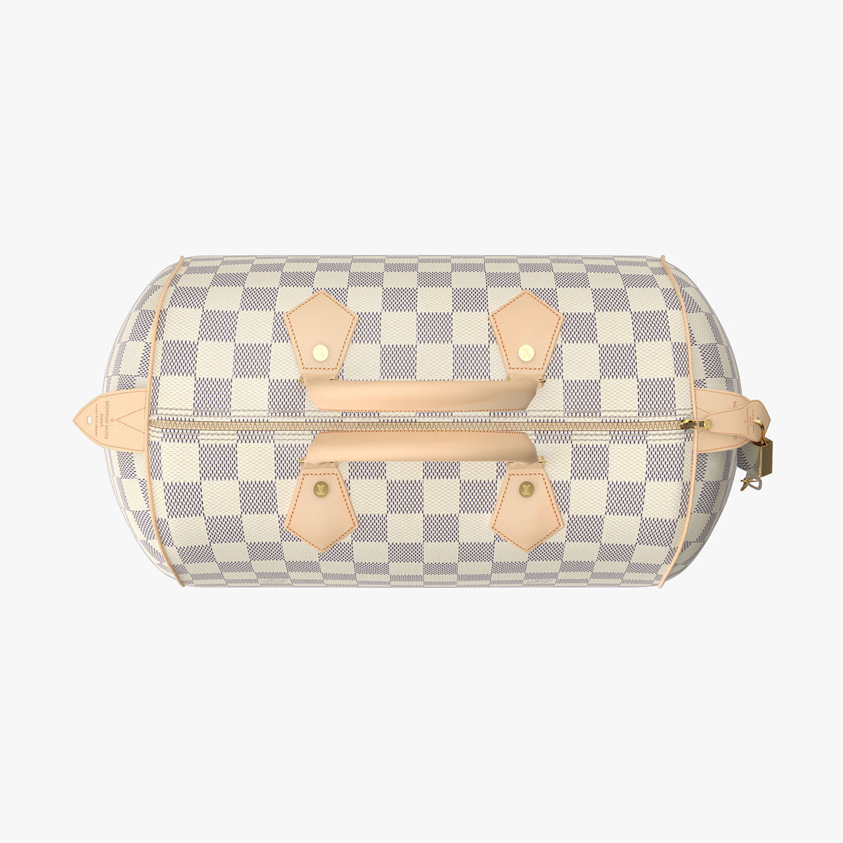 Louis Vuitton Speedy Bag Checker 3D model_4