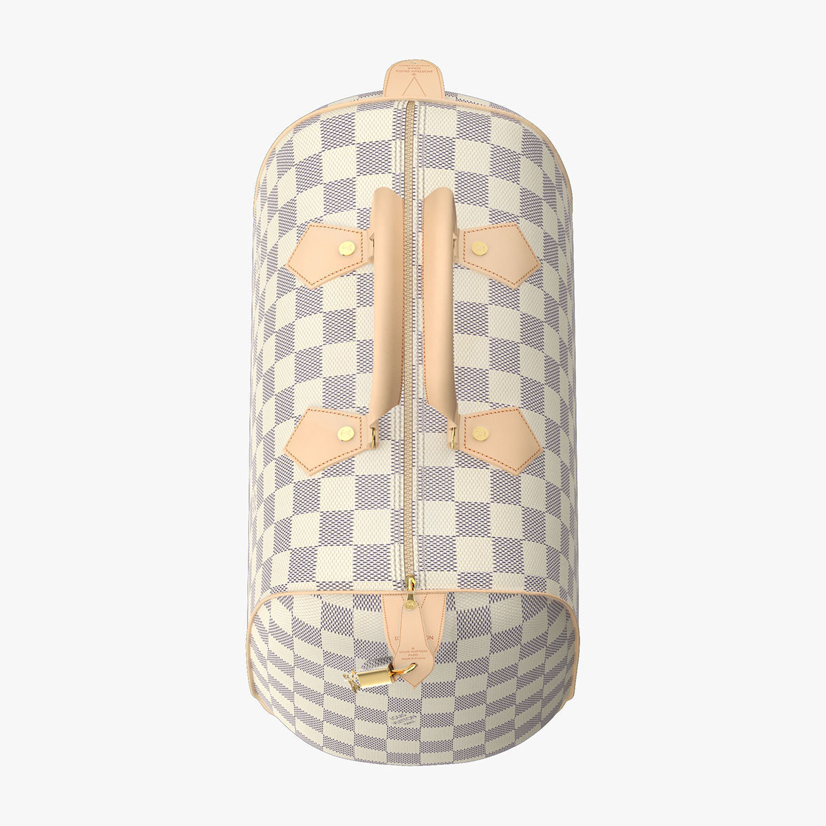 Louis Vuitton Speedy Bag Checker 3D model_6