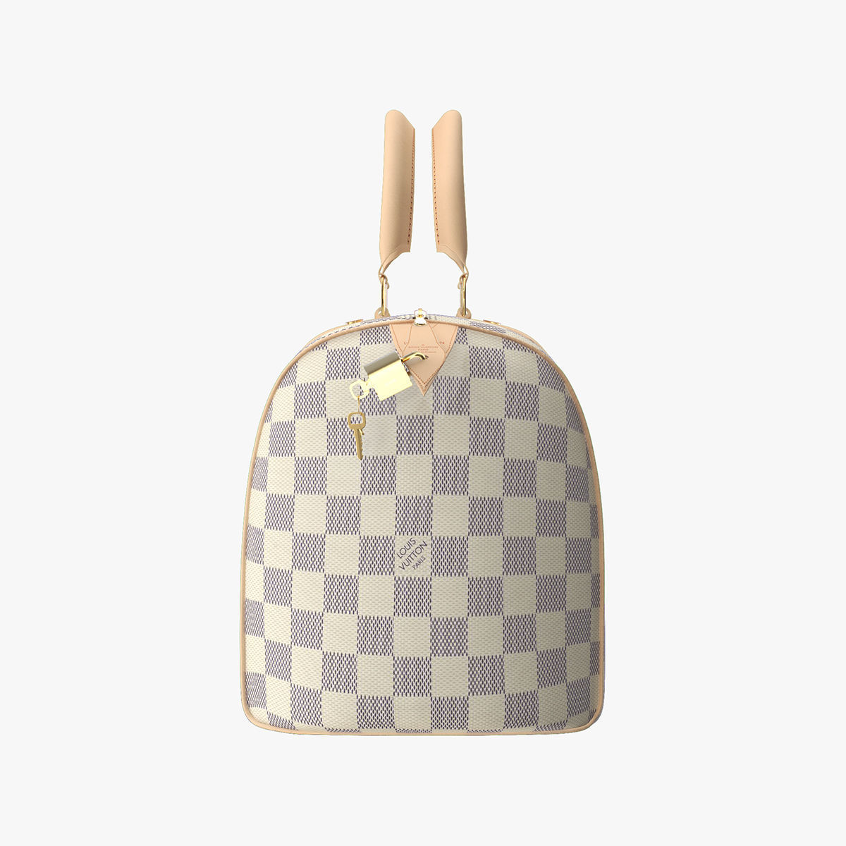 Louis Vuitton Speedy Bag Checker 3D model_10