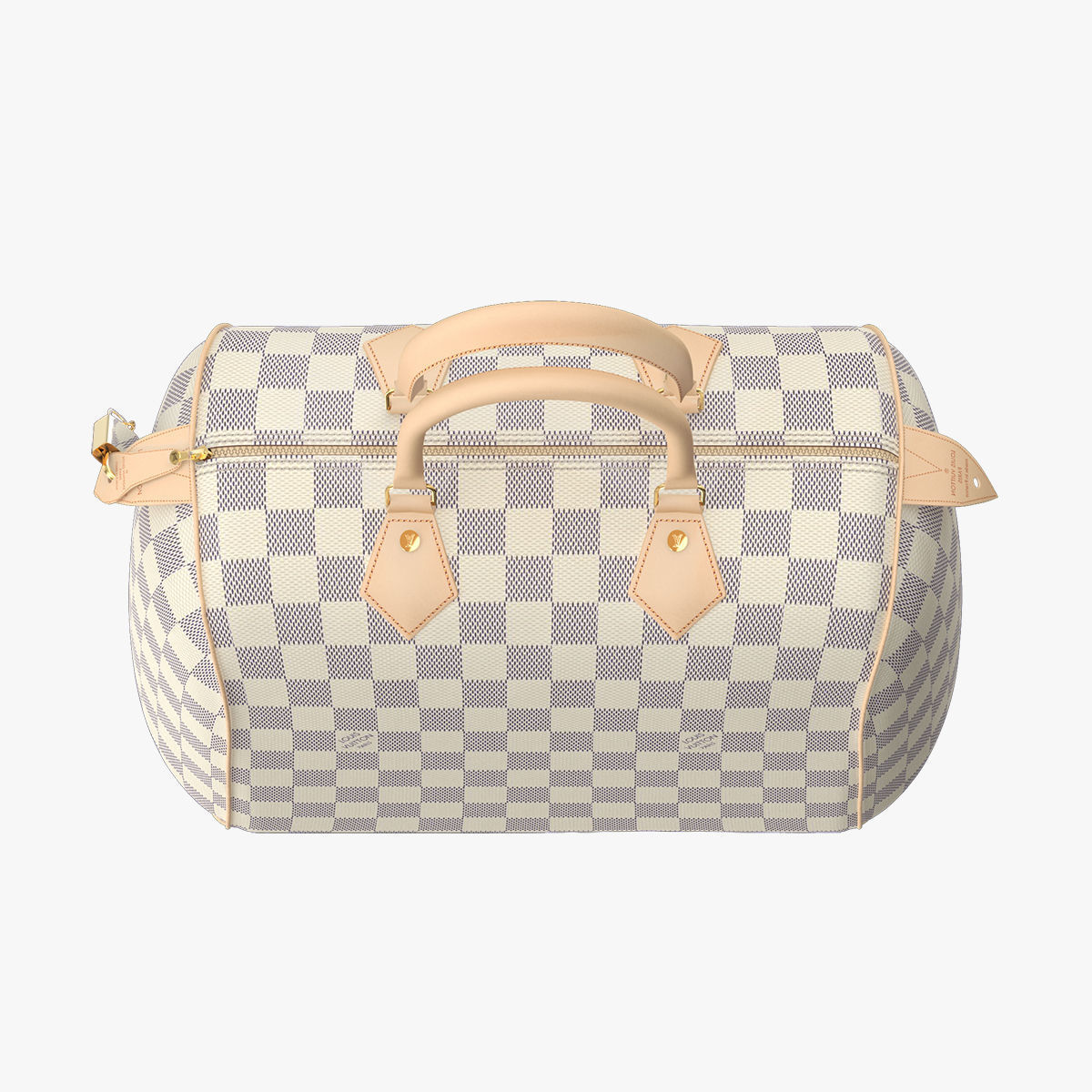 Louis Vuitton Speedy Bag Checker 3D model_3