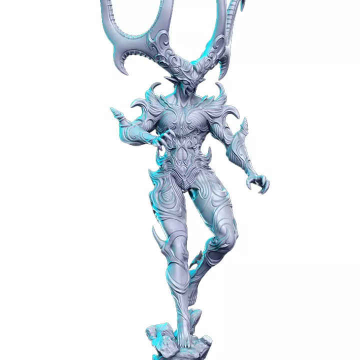 Ifrit Xiv VI - Board Game Miniature STL 3D print model