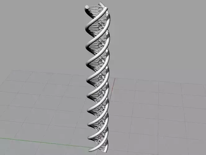 Triple Helix Structure Free 3D print model