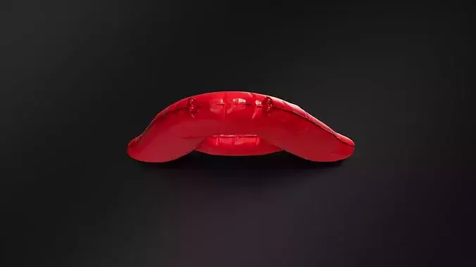 letter A foil balloon 3D print model 6