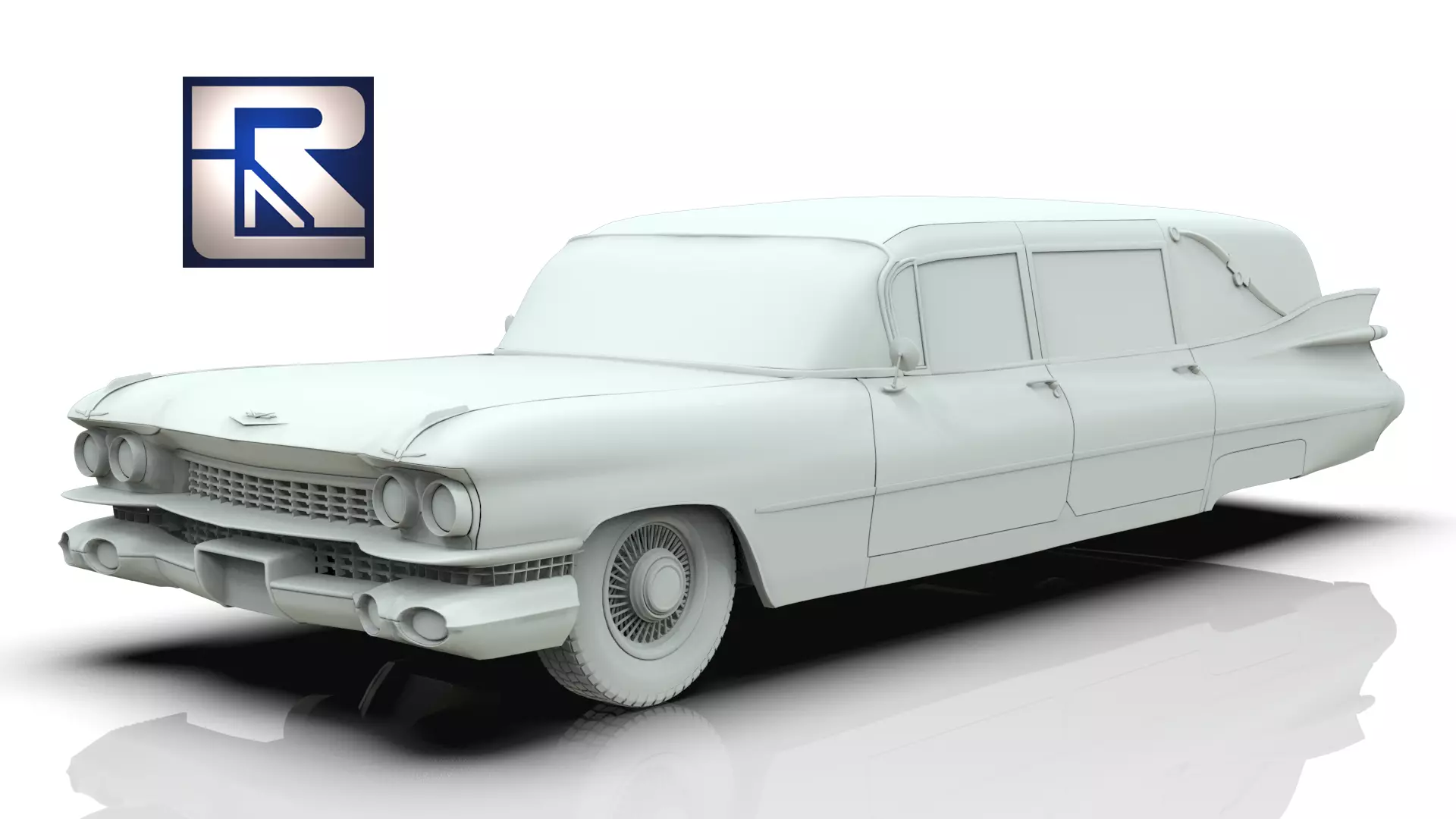 1959 Cadillac Superior SS Hearse 3D Model for Printing 3D print model