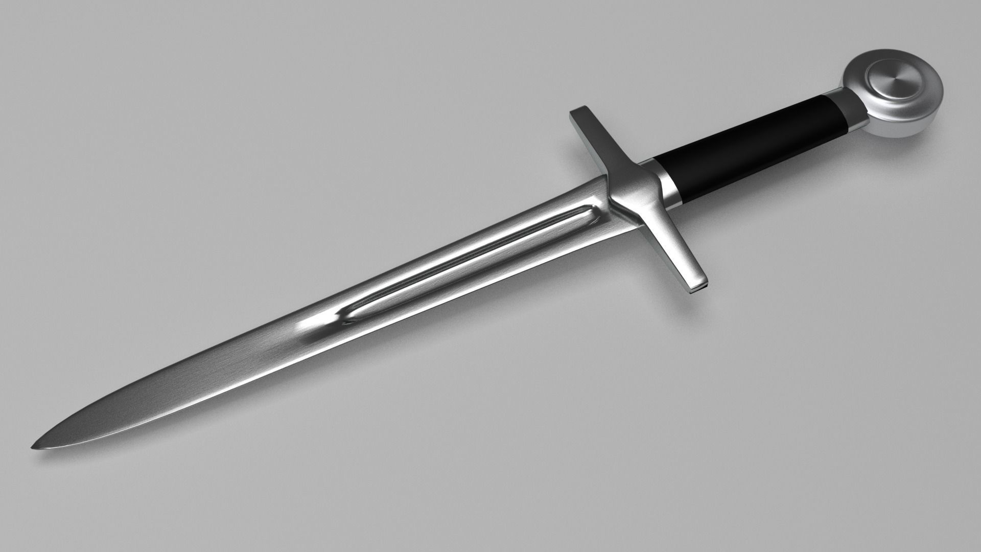 Crusader Dagger Low-poly 3D model_0