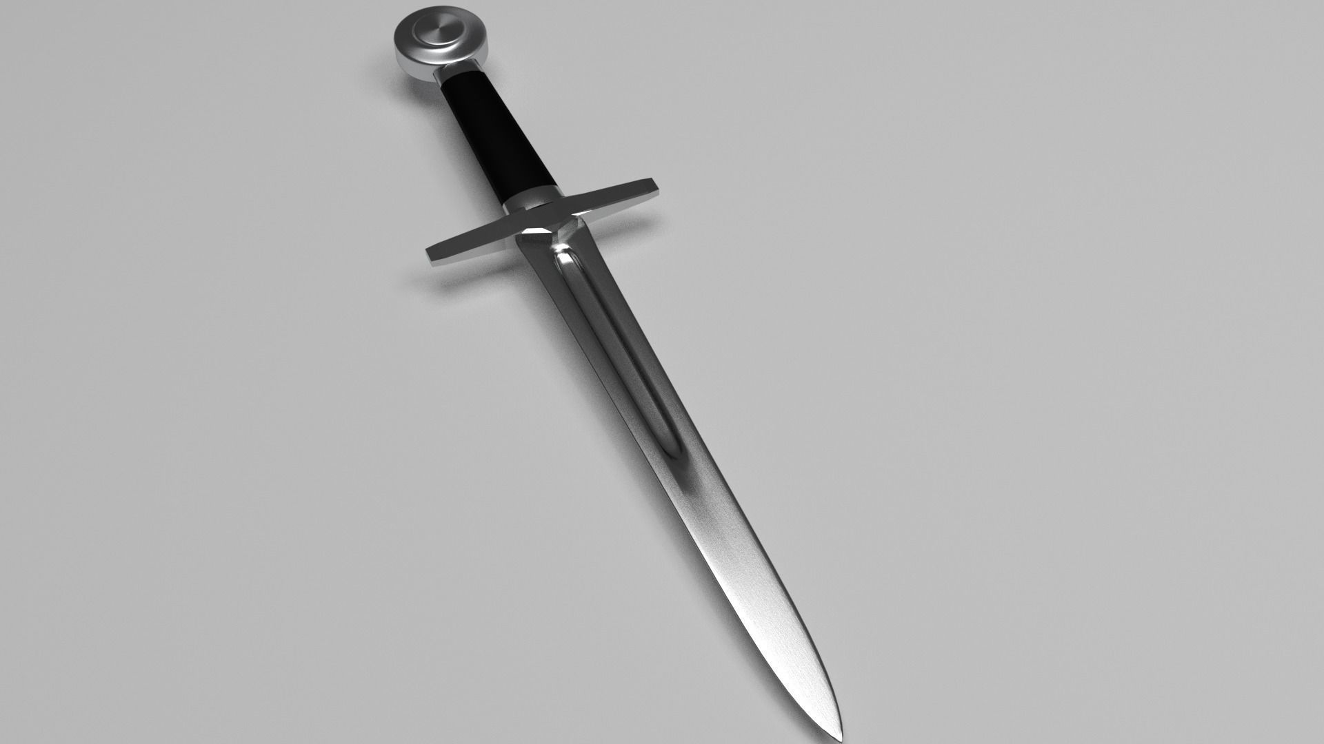 Crusader Dagger Low-poly 3D model_4