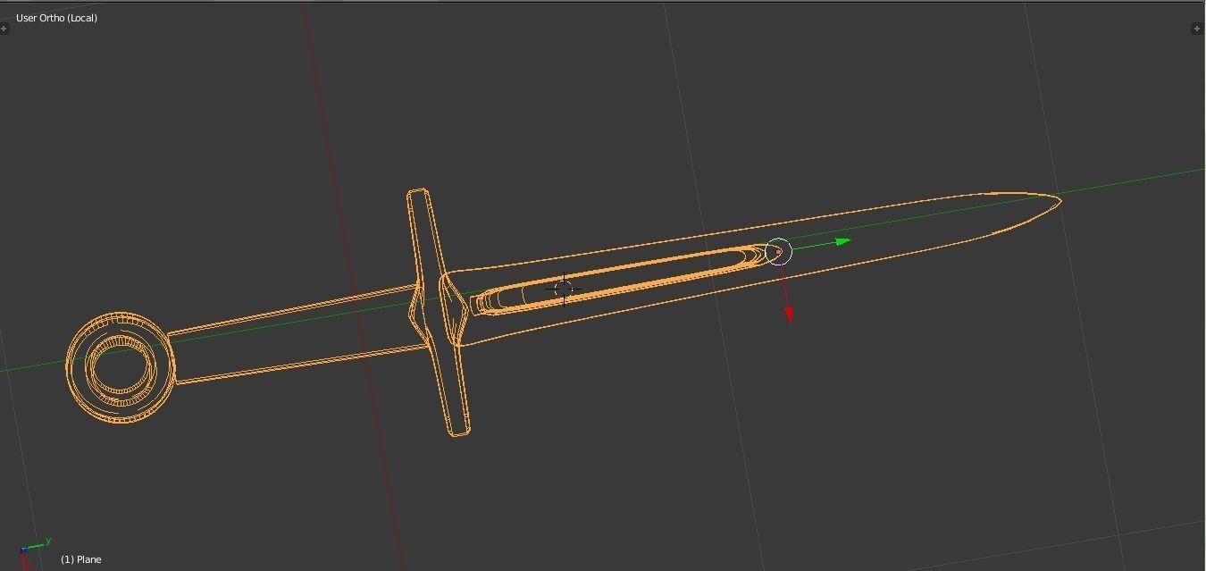Crusader Dagger Low-poly 3D model_6