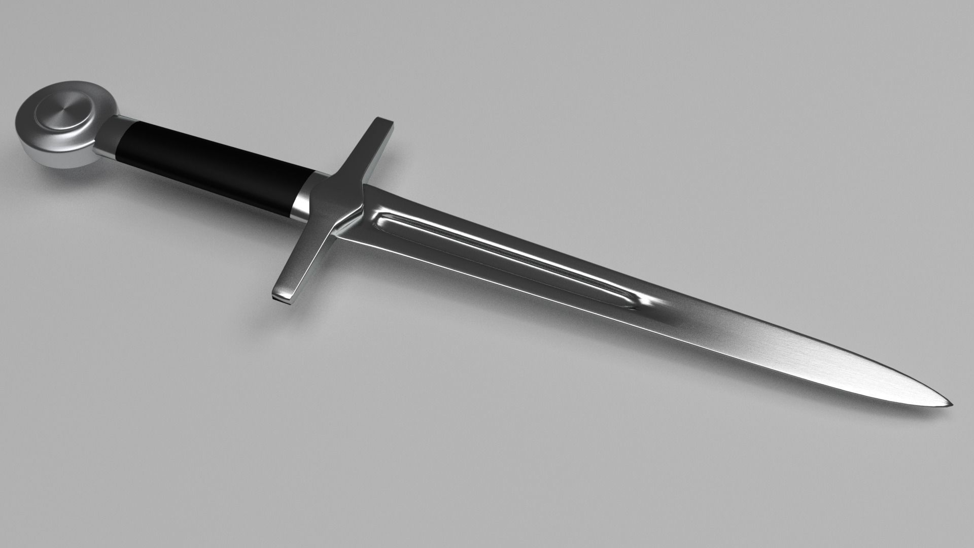 Crusader Dagger Low-poly 3D model_2